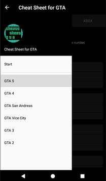 Cheats GTA Cheat Sheet screenshot 4