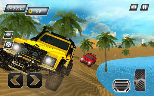 Desert Racing-Offroad Jeep Stunt Racer simulatore screenshot 5