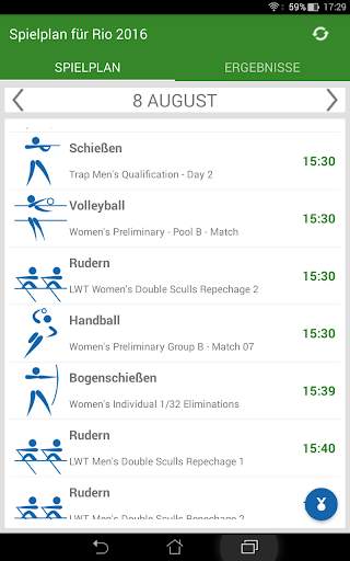 Spielplan für Rio 2016 screenshot 6