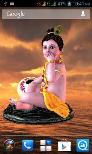 3D Little Krishna Live Wallpaper screenshot 6