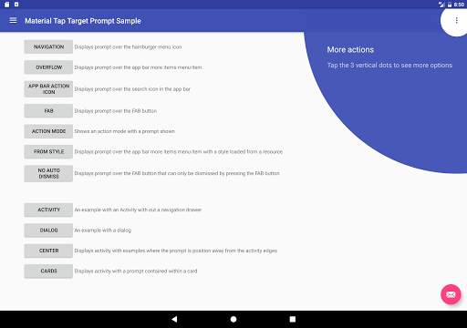 Material Tap Target Sample screenshot 2