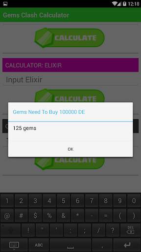 Gems Clash Calculator screenshot 4