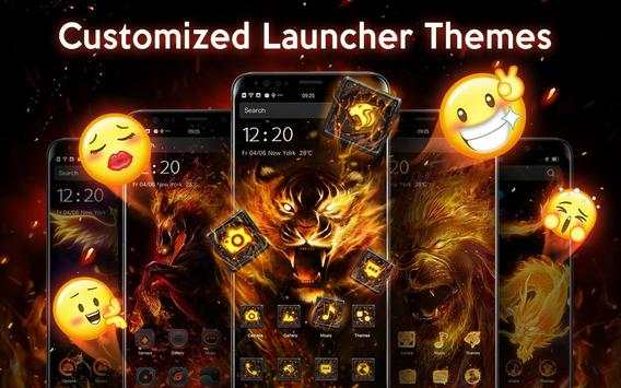 Flame animal live wallpapers screenshot 2