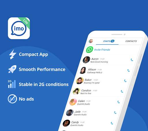 imo Lite -video calls and chat screenshot 1