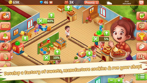 Idle Sweet Bakery Empire - Pastry Shop Tycoon 🧁🍩 screenshot 1