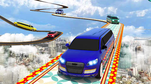 Fast Car Racing Stunt Master: Limo Downhill Action screenshot 4