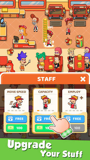 Idle Burger Tycoon-Burger shop screenshot 3
