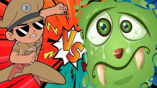 little singham game, Singham wala game : Virus war screenshot 4