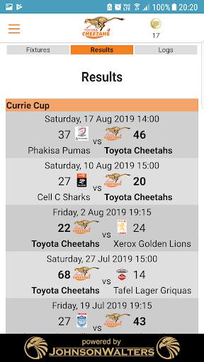 Free State Cheetahs Rugby screenshot 4