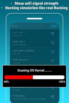 Wifi Hacker Password Simulated screenshot 3
