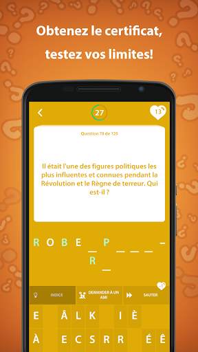 Jeu de quiz histoire screenshot 6