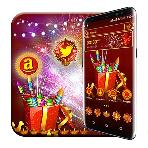 Diwali Crackers Launcher Theme 4.2