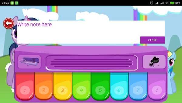 Little Pony Piano - Rainbow Dash screenshot 4