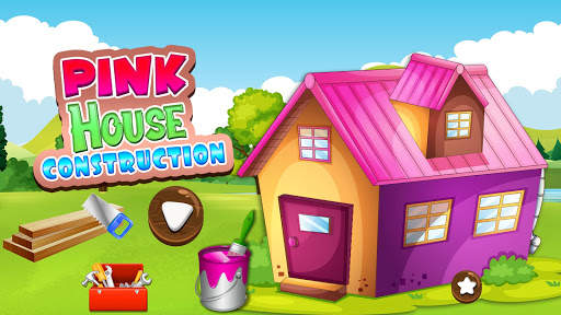 Pink House Construction: Home Builder Games screenshot 1
