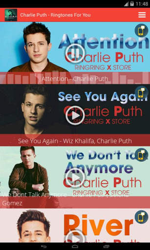 Charlie Puth - Ringtones For You screenshot 1