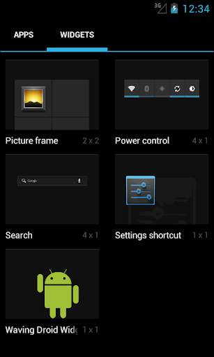 Waving Droid Widget screenshot 2