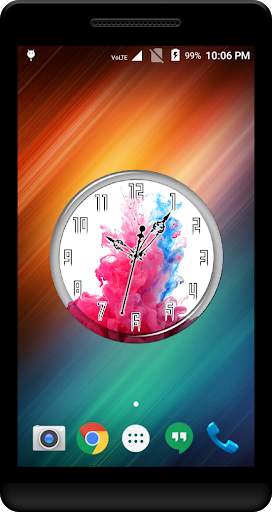 Ink in Water Clock Live WP screenshot 2