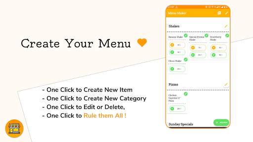 Menu Maker: Create N Edit Shop Catalog, Make  PDF! screenshot 2