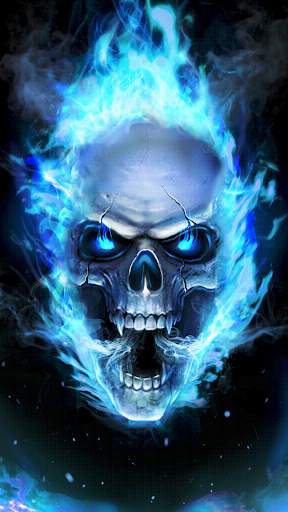 Fire Skull Live Wallpaper screenshot 1