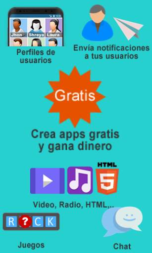 Crear Aplicaciónes Android Gratis - App Creator screenshot 1