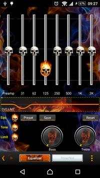 Poweramp Skin Flames 3 تصوير الشاشة