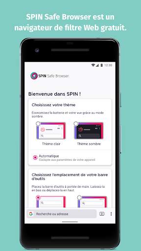 SPIN Safe Browser screenshot 1
