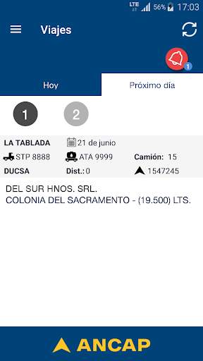 ANCAP Viajes camión screenshot 5