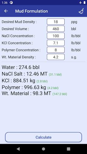 Drilling Fluid App 6 تصوير الشاشة