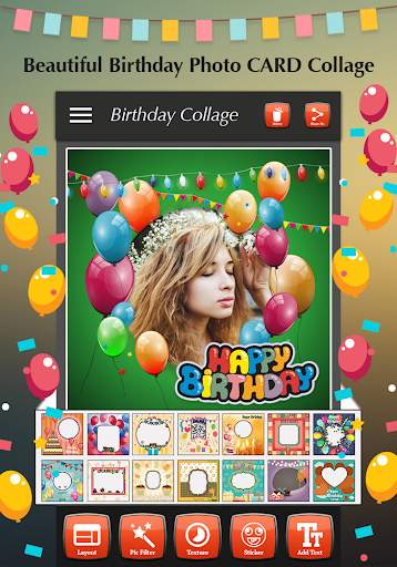 Happy Birthday Photo Collage 3 تصوير الشاشة