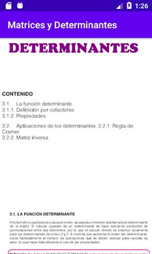 Matrices y Determinantes screenshot 3