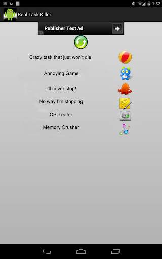 Real Task Killer screenshot 1