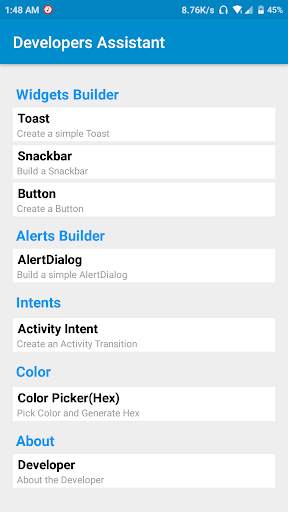 Developers Assistant screenshot 1