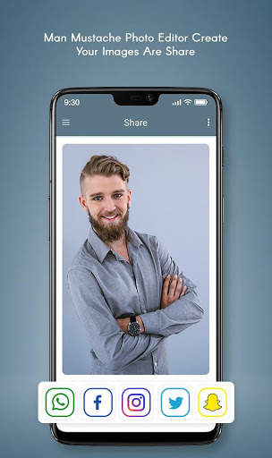 Man Mustache Beard Face Editor 5 تصوير الشاشة