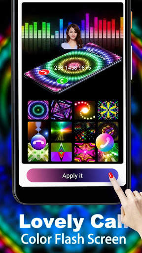 Lovely Call Color Flash Screen screenshot 1