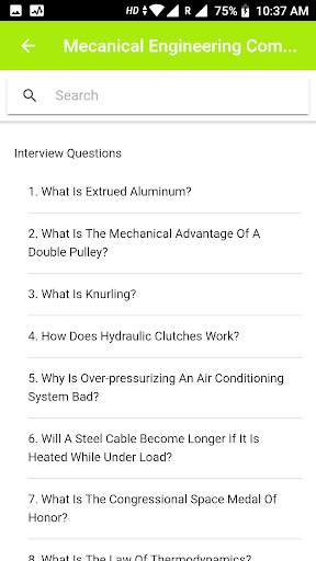 Mechanical interview questions скриншот 2