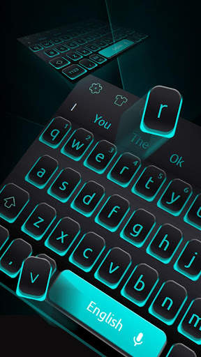 Blue Light Black Keyboard screenshot 1