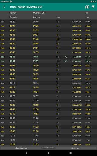 Mumbai Local Train Timetable screenshot 10