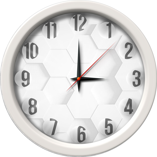 White Clock Live Wallpaper icon