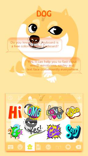 Funny Puppy Emoji Keyboard screenshot 3