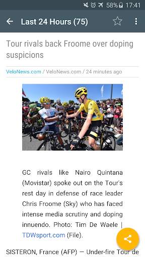 Cycling News screenshot 7