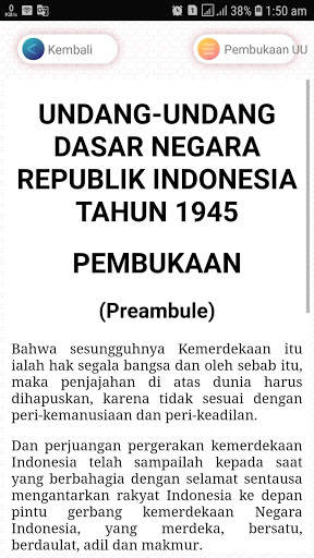 UUD 1945 dan Amandemen Terbaru Offline screenshot 1