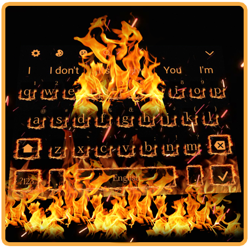 Горячая тема Fire Keyboard иконка