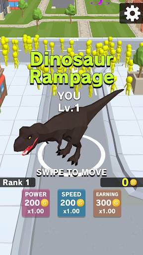 Dinosaur Rampage 1 تصوير الشاشة