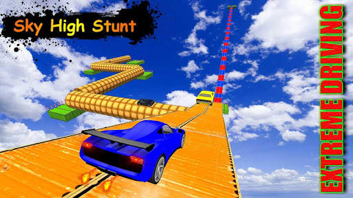 Extreme Car Driving: Impossible Sky Tracks Stunts screenshot 2