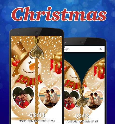 Christmas Zipper Lock Screen screenshot 2