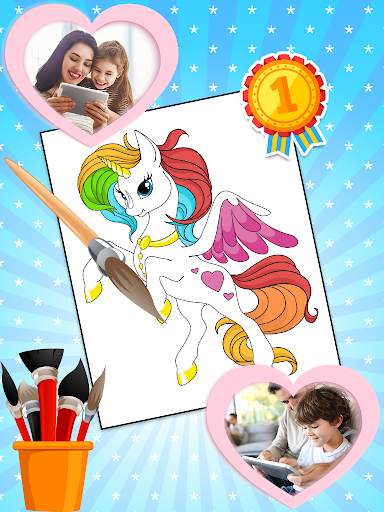 Unicorn Coloring Book for Kids 🦄 screenshot 5
