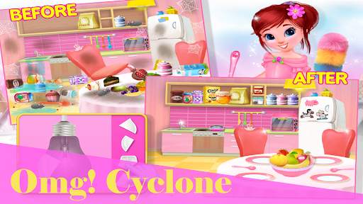 Princess Home Cleaning- Baby Girl House Clean Game screenshot 2
