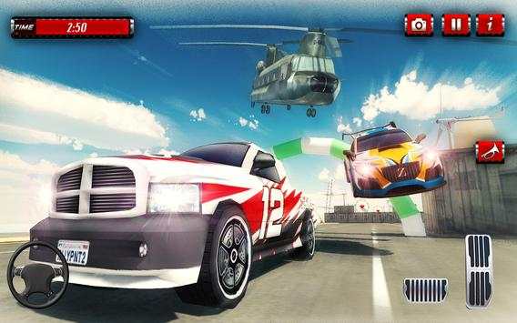 Falling Car Vs Driving Car: Muscle Car Drag Racing screenshot 8