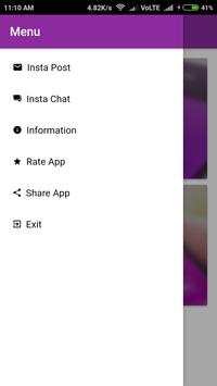 Fake Insta chat and post screenshot 2