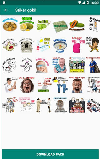 Stiker WA Lucu Keren Gokil Pentol WAStickerApps screenshot 6
